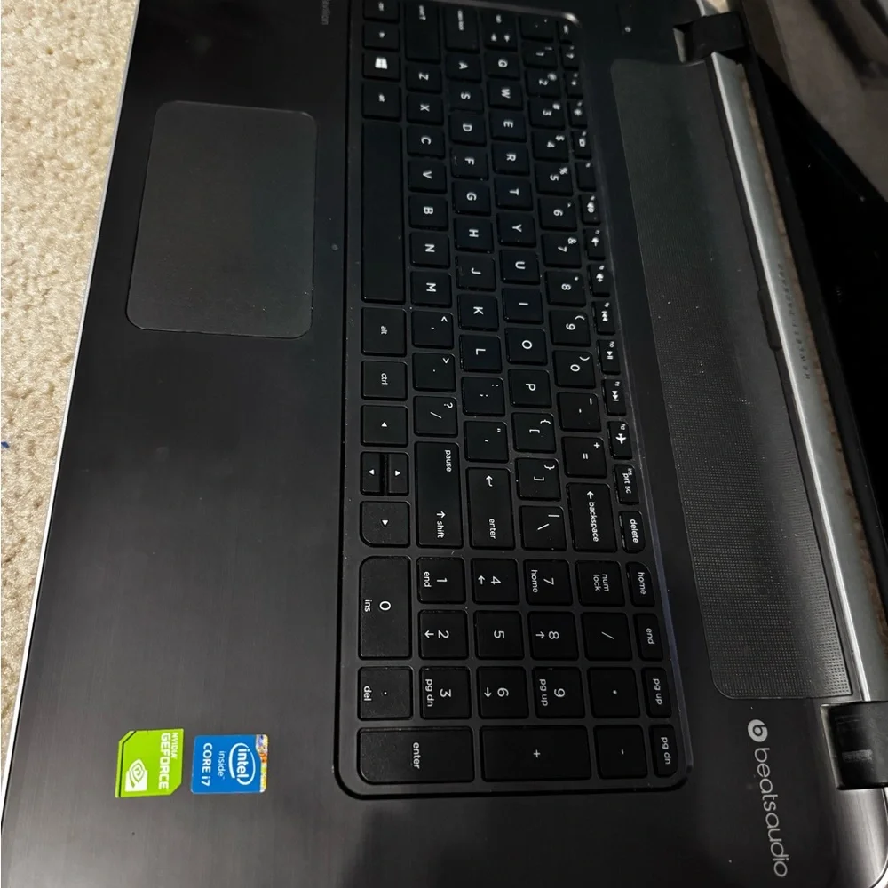HP Sleek Gray Laptop with beatstudio